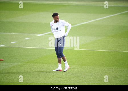 NEYMAR JR 17/09/2019 football / Paris à l'entraînement avant son match de ligue de champions contre -Real-Madrid Banque D'Images