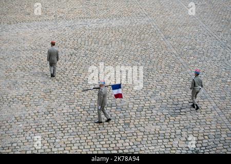 Jan Schmidt-Whitley/le Pictorium - 30/09/2019 - France / Paris / Paris - hommage militaire a Jacques Chirac aux Invalides / 30/09/2019 - France / Paris / Paris - hommage militaire à l'ancien président Jacques Chirac aux Invalides Banque D'Images