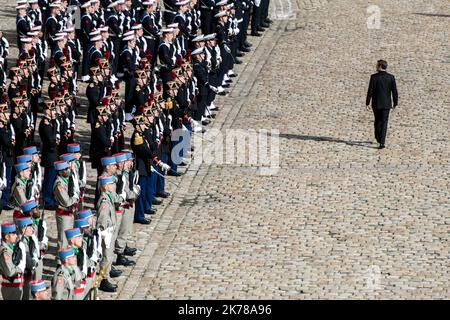 Jan Schmidt-Whitley/le Pictorium - 30/09/2019 - France / Paris / Paris - hommage militaire a Jacques Chirac aux Invalides / 30/09/2019 - France / Paris / Paris - hommage militaire à l'ancien président Jacques Chirac aux Invalides Banque D'Images