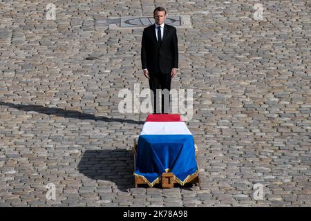 Jan Schmidt-Whitley/le Pictorium - 30/09/2019 - France / Paris / Paris - hommage militaire a Jacques Chirac aux Invalides / 30/09/2019 - France / Paris / Paris - hommage militaire à l'ancien président Jacques Chirac aux Invalides Banque D'Images