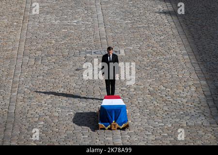 Jan Schmidt-Whitley/le Pictorium - 30/09/2019 - France / Paris / Paris - hommage militaire a Jacques Chirac aux Invalides / 30/09/2019 - France / Paris / Paris - hommage militaire à l'ancien président Jacques Chirac aux Invalides Banque D'Images