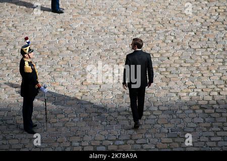 Jan Schmidt-Whitley/le Pictorium - 30/09/2019 - France / Paris / Paris - hommage militaire a Jacques Chirac aux Invalides / 30/09/2019 - France / Paris / Paris - hommage militaire à l'ancien président Jacques Chirac aux Invalides Banque D'Images