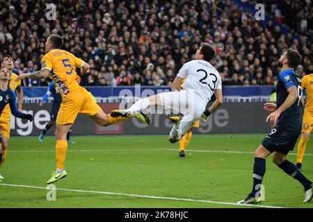 Koslev lors de FRANCE MOLDAVIE / EURO 2020 victoire de la Equipe de France contre la Moldavie, le 14 novembre 2019, au Stade de France pour les qualifications de l'Euro 2020. / 2019 - France / Ile-de-France (région) / Paris - Koslev pendant LA FRANCE MOLDAVIE / EURO 2020 victoire de l'équipe française contre la Moldavie, sur 14 novembre 2019, au Stade de France pour les qualifications de l'Euro 2020. Banque D'Images