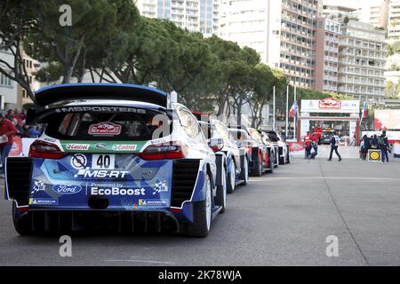 Jeudi 23 janvier 2020 à Monaco - départ du Rallye de Monte-Carlo 88th sur le port de Hercule - Banque D'Images