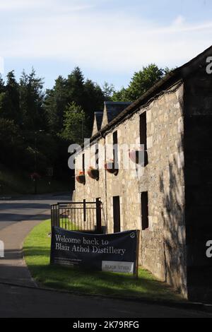 Extérieur de la distillerie Blair Atholl Pitlochry Écosse août 2021 Banque D'Images