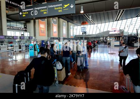 Nice, France, juin 10th 2020 - l'aéroport de Nice est le deuxième aéroport français (après les aéroports de Paris). Ici activité pendant la pandémie Banque D'Images