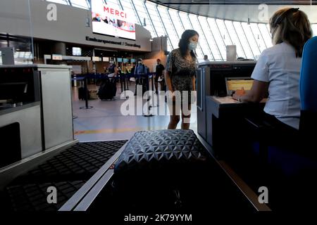 Nice, France, juin 10th 2020 - l'aéroport de Nice est le deuxième aéroport français (après les aéroports de Paris). Ici activité pendant la pandémie Banque D'Images