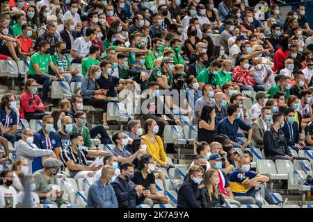 Aurélien Morissard / IP3 ; ambiance pendant le match final de football coupe de France entre Paris Saint Germain (PSG) et COMME Saint Etienne, à Saint-Denis près de Paris, France, 24 juillet 2020. Banque D'Images