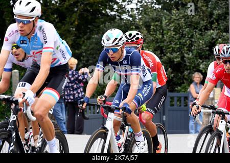 ©PHOTOPQR/LE TÉLÉGRAMME/NICOLAS CREACH ; ; ; 26/08/2020 ; PHOTO NICOLAS CREACH / LE TÉLÉGRAMME.cyclisme Plouay ( 56 ) LE 26082020 Championnat d'Europe Elite homme Benoit Cosnefroy ( France ) - Championnat européen de cyclisme à Plouay, France Banque D'Images