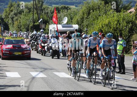 ©PHOTOPQR/LA PROVENCE/DUCLET Stéphane ; Sisteron ; 01/09/2020 ; Tour de France 2020. Etape Sisteron Orcières. - Tour de France 2020, Stage 4 / SISTERON > ORCIÈRES-MERLETTE Banque D'Images