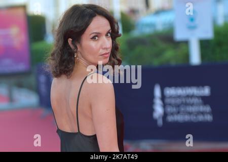 ©FRANCK CASTEL/MAXPPP - Festival du film américain de Deauville 46th. Amelle Chahbi Banque D'Images