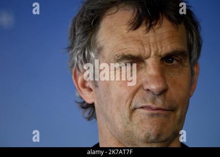 ©PHOTOPQR/OUEST FRANCE/Stéphane Geufroi ; Deauville ; 11/09/2020 ; 46 ème édition du festival du cinéma américain de Deauville. Le réalisateur Lucas BELVAUX - Festival du film américain à Deauville, France, le 10th 2020 septembre Banque D'Images