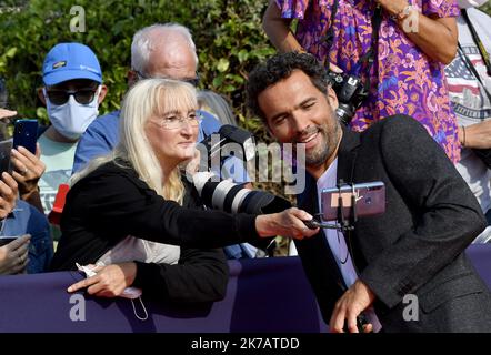 ©PHOTOPQR/OUEST FRANCE/Stéphane Geufroi ; Deauville ; 11/09/2020 ; 46 ème édition du festival du cinéma américain de Deauville. Farid Bentoumi le réalisateur du film Rouge. - 2020/09/11. Festival américain du film de Deauville. Banque D'Images