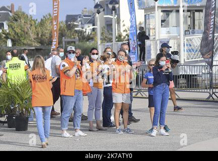 ©PHOTOPQR/VOIX DU NORD/Sébastien JARRY ; 12/09/2020 ; Berck surMerv le 12/09/2020 .24 heures en joelette -record du monde. Photo : Sébastien JARRY : LA VOIX DU NORD - 2020/09/12. 24h en joelette, équipement de sports-loisirs adapté aux personnes handicapées et aux personnes à mobilité réduite. Banque D'Images