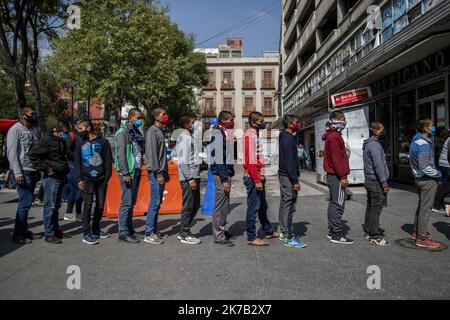 ©Jair Cabrera Torres / le Pictori/MAXPPP - Jair Cabrera Torres / le Pictorium - 23/09/2020 - Mexique / Mexique - les parents des 43 eleves d'Ayotzinapa, ainsi que les eleves de l'ecole ale rurale Isidro Burgos de Guerrero, ont la norme des manifestations a Mexico, Mexique ou ils se défont aux autites de recherche les jeunes et de recherche les responsables de la dénigrée. / 23/09/2020 - Mexique / Mexique - les parents des 43 élèves d'Ayotzinapa, ainsi que les élèves de l'école normale rurale Isidro Burgos de Guerrero, ont commencé des manifestations à Mexico, où ils exigent que les autorités recherchent la TH Banque D'Images