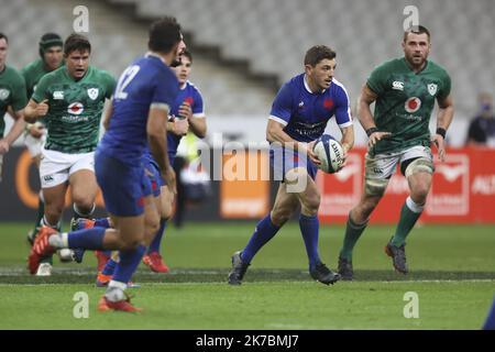 ©Sébastien Muylaert/MAXPPP - Anthony Bouthier de France pendant le match Guinness des six Nations entre la France et l'Irlande au Stade de France à Paris, France. 31.10.2020 Banque D'Images