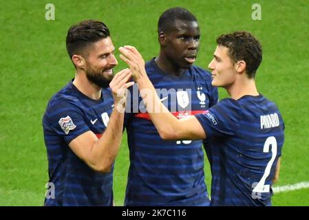 ©PHOTOPQR/VOIX DU NORD/BONNIERE Pascal ; 17/11/2020 ; SAINT DENIS , le 17 novembre 2020, ligue des nations Match France - Suède groupe c au stade de france . Pascal Bonnià¨re - Saint Denis, France, nov 17th 2020 - Ligue des nations de football France vs Sweeden Banque D'Images