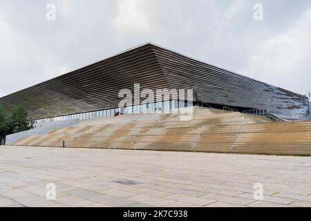 ©Julian Letouq / le Pictorium / MAXPPP - Julian Letouq / le Pictorium - 11/12/2020 - France / Normandie / Rouen - Kinarène ferme sauf aux professionnels. / 11/12/2020 - France / Normandie / Rouen - Kindrarena fermé sauf aux professionnels. Banque D'Images