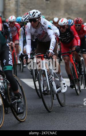 ©Laurent Lairys/MAXPPP - Aurélien Paret - Peintre de AG2R équipe Citroën pendant le Tour de la Provence, Stage 2, Cassis – Manosque sur 12 février 2021 à Manosque, France - photo Laurent Lairys / MAXPPP Banque D'Images