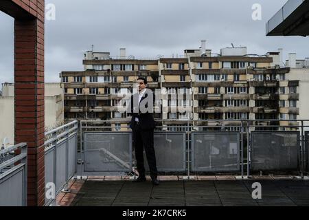 ©Sadak Souici / le Pictorium/MAXPPP - Sadak Souici / le Pictorium - 17/02/2021 - France / Yvelines / trappes - Ali Rabeh Maire de trappes dans la mairie de la ville de trappes. / 17/02/2021 - France / Yvelines (département français) / trappes - Ali Rabeh Maire de trappes à la mairie de la ville de trappes. Banque D'Images