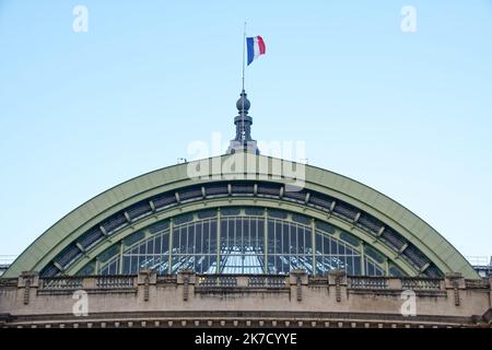 ©PHOTOPQR/OUEST FRANCE/Daniel FOURAY ; Paris ; 11/03/2021 ; le Grand Palais et le Palais de la découverte . Rénovation . Extérieur . La verrière en façade . Photo Daniel Fouray . - Paris, France, mars 11th 2021 - rénovations du Grand Palais et du Palais de la Decouverte, lieux d'exposition célèbres à Paris Banque D'Images