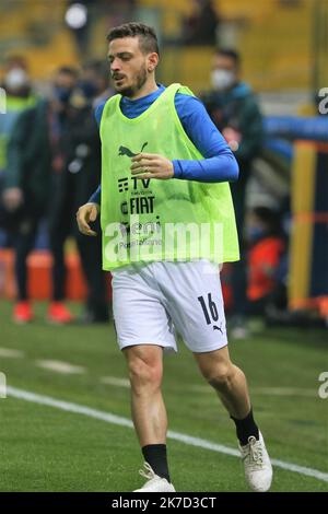 ©Laurent Lairys/MAXPPP - Alessandro Florenzi d'Italie lors de la coupe du monde de la FIFA 2022, qualificatifs du match de football du Groupe C entre l'Italie et l'Irlande du Nord sur 25 mars 2021 au stade Ennio Tardini à Parme, Italie - photo Laurent Lairys / Maxppp Banque D'Images