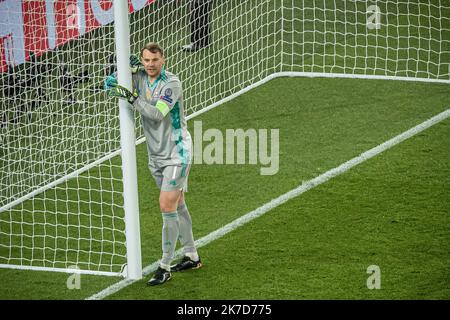 Aurélien Morissard / IP3; football - Ligue des champions - deuxième étape finale - Paris Saint Germain / Bayern Munich - Parc des Princes, Paris, France - 13 avril 2021. Manuel NEUER du Bayern Munich. Banque D'Images