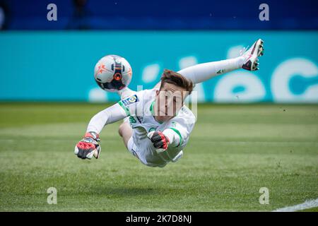 Aurélien Morissard / IP3 ; SAINT-Etienne vert lors du championnat de France Ligue 1 entre Paris Saint Germain (PSG) et Saint-Etienne sur 18 avril 2021 au stade du Parc des Princes à Paris, France. Banque D'Images