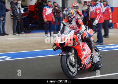 ©PHOTOPQR/Ouest FRANCE/Daniel FOURAY ; le Mans ; 15/05/2021 ; Sport . Motocyclisme . Vitesse . Championnat du monde . Grand prix de France moto . Le Mans . Catégorie MotoGP . 05 . Johann Zarco . Ducati . Course PRAMAC . France . Photo Daniel Fouray . Banque D'Images