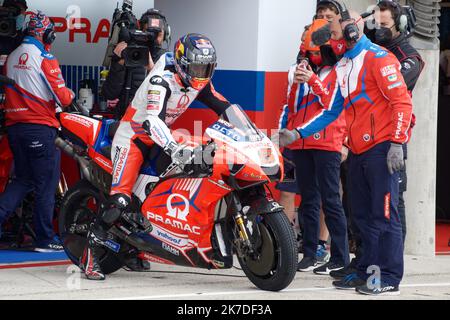 ©PHOTOPQR/Ouest FRANCE/Daniel FOURAY ; le Mans ; 15/05/2021 ; Sport . Motocyclisme . Vitesse . Championnat du monde . Grand prix de France moto . Le Mans . Catégorie MotoGP . 05 . Johann Zarco . Ducati . Course PRAMAC . France . Photo Daniel Fouray . Banque D'Images