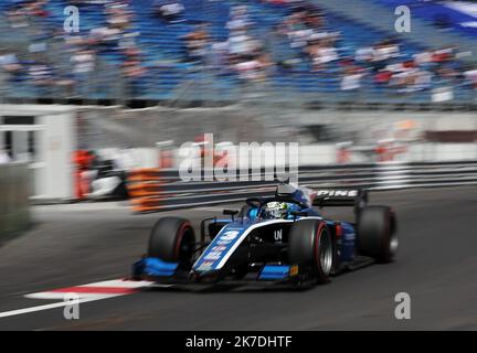 ©PHOTOPQR/NICE MATIN/Dylan Meiffret ; Monaco ; 21/05/2021 ; MEIFFRET DYLAN, Vendredi 21 Mai 2021 à Monaco - 78ème Grand Prix de Monaco 2021 - Formule 2 cours 1. 3 - GUANYU ZHOU - CHI - UNI-VIRTUOSI Banque D'Images