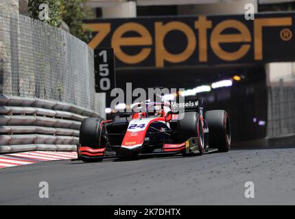 ©PHOTOPQR/NICE MATIN/Dylan Meiffret ; Monaco ; 21/05/2021 ; MEIFFRET DYLAN, Vendredi 21 Mai 2021 à Monaco - 78ème Grand Prix de Monaco 2021 - Formule 2 cours 1. 24 - BENT VISCAAL - NED - TRIDENT Banque D'Images