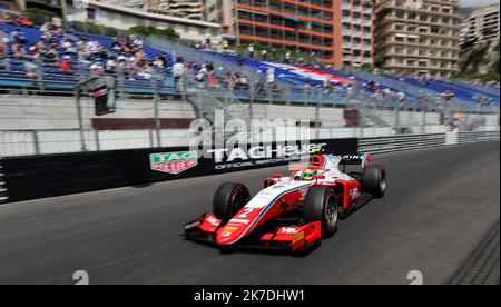 ©PHOTOPQR/NICE MATIN/Dylan Meiffret ; Monaco ; 21/05/2021 ; MEIFFRET DYLAN, Vendredi 21 Mai 2021 à Monaco - 78ème Grand Prix de Monaco 2021 - Formule 2 cours 1. 2 - OSCAR PIASTRI - AUS - COURSE PREMA Banque D'Images