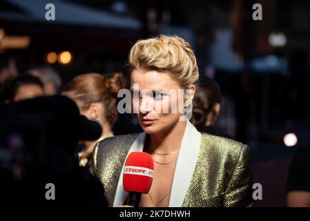 Paris, France. 17th octobre 2022. France Pierron lors de la cérémonie du tapis rouge du ballon d'Or France football 2022 sur 17 octobre 2022 au Théâtre du Châtelet à Paris, France - photo Antoine Massinon/A2M Conseil sportif/DPPI crédit: DPPI Media/Alamy Live News Banque D'Images