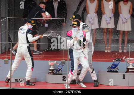 ©PHOTOPQR/NICE MATIN/Dylan Meiffret ; Monaco ; 22/05/2021 ; MEIFFRET DYLAN, Dimanche 23 Mai 2021 à Monaco - 78ème Grand Prix de Monaco 2021 - Podium Formule Alpine Banque D'Images