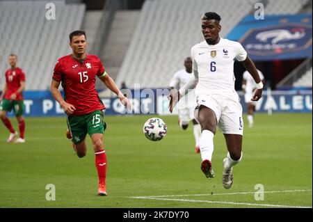 ©PHOTOPQR/LE PARISIEN/ARNAUD JOURNOIS ; SAINT DENIS ; ; FOOTBALL , MATCH DE PRÉPARATION A L'EURO 2020 , 08/06/2021 , SAINT DENIS STADE DE FRANCE / FRANCE - BULGARIE / PAUL POGBA Banque D'Images