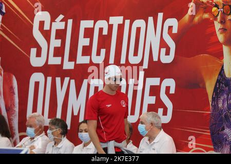 ©PHOTOPQR/LE COURRIER PICARD/HASLIN ; Chartres ; 17/06/2021 ; 17/06/21 Championnats de France de création grand bassin à Chartres Enzo Tesic (Amiens) 200m libre photo Fred HASLIN - 2021/06/17. Championnats de natation français Banque D'Images