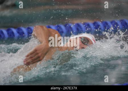 ©PHOTOPQR/LE COURRIER PICARD/HASLIN ; Chartres ; 17/06/2021 ; 17/06/21 Championnats de France de création grand bassin à Chartres Enzo Tesic (Amiens) 200m libre photo Fred HASLIN - 2021/06/17. Championnats de natation français Banque D'Images