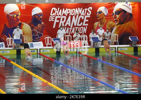 ©PHOTOPQR/LE COURRIER PICARD/HASLIN ; Chartres ; 17/06/2021 ; 17/06/21 Championnats de France de création grand bassin à Chartres la piscine l'Odyssée photo Fred HASLIN - 2021/06/17. Championnats de natation français Banque D'Images