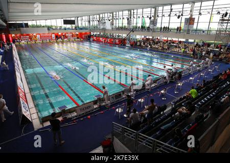 ©PHOTOPQR/LE COURRIER PICARD/HASLIN ; Chartres ; 17/06/2021 ; 17/06/21 Championnats de France de création grand bassin à Chartres la piscine l'Odyssée photo Fred HASLIN - 2021/06/17. Championnats de natation français Banque D'Images