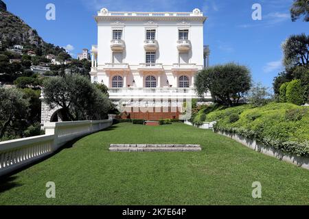 ©PHOTOPQR/NICE MATIN/Cyril Dodergny ; Monaco ; 24/06/2021 ; Roquebrune-Cap-martin le 24/06/2021 - dossier sur les plus belles suites de l'hôtel à Monaco - sur photos, la villa Vigie - papier : J.Deviras - Rapport sur les plus belles suites d'hôtel de Monaco Banque D'Images