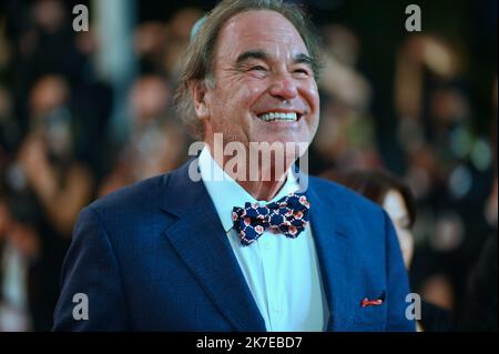 ©FRANCK CASTEL/MAXPPP - le Festival annuel du film de Cannes 74th, festival de cannes 2021. oliver Stone le Festival international du film de Cannes 74th, en France. Banque D'Images