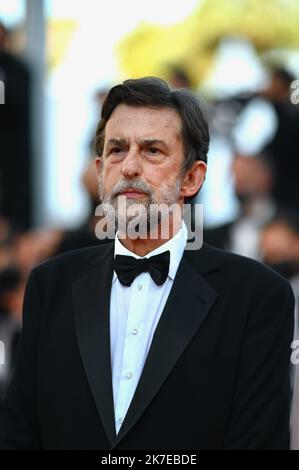 ©FRANCK CASTEL/MAXPPP - le Festival annuel du film de Cannes 74th, festival de cannes 2021. Nanni Moretti le Festival International du film de Cannes 74th, en France. Banque D'Images