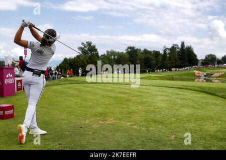 ©PHOTOPQR/LE DAUPHINE/Grégory YETCHMENIZA ; Évian-les-bains ; 25/07/2021 ; Grégory YETCHMENIZA / LE DAUPHINE LIBERE / Photopqr EVIAN-LES-BAINS (HAUTE-SAVOIE) le 25 juvian 2021 The Almundi Eongillet Golf Championeau sur Jeonillet, France photo du 4 juillet Lee6, Tour de golf sur Egonillet, 25th 2021 juillet, photo :. Evian, France, juillet 24th 2021. Golf. Evian, France, juillet 24th 2021. Golf. Le championnat Almundi Evian Banque D'Images