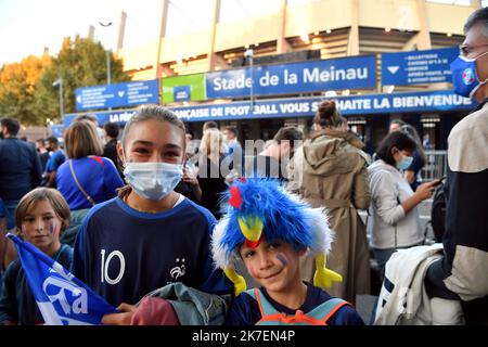 ©PHOTOPQR/DNA/Laurent REA ; Strasbourg ; 01/09/2021 ; ambiance lors du match de football entre la France et la Bornie, à Strasbourg le 1er septembre 2021. - Septembre 1st 2021. France contre Bosnie : qualificatifs de coupe du monde Banque D'Images