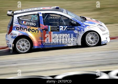 ©PHOTOPQR/OUEST FRANCE/Marc OLLIVIER ; Lohéac ; 05/09/2021 ; Maximilien EVENO (FRA) categorie EURO RX3 Championnat du monde de la croix FIA World RX du 3 au 5 septembre 2021 à Lohéac (35) en Bretagne. - Championnat du monde de la FIA 2021 à Lohéac (35) en Bretagne. Banque D'Images