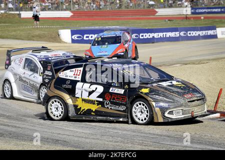 ©PHOTOPQR/OUEST FRANCE/Marc OLLIVIER ; Lohéac ; 05/09/2021 ; Cyril RAYMOND (FRA) dans la catégorie RX2e voitures électriques lors du championnat du monde de la croix FIA World RX 2021 à Lohéac (35) en Bretagne (France). - Championnat du monde de la FIA 2021 à Lohéac (35) en Bretagne. Banque D'Images