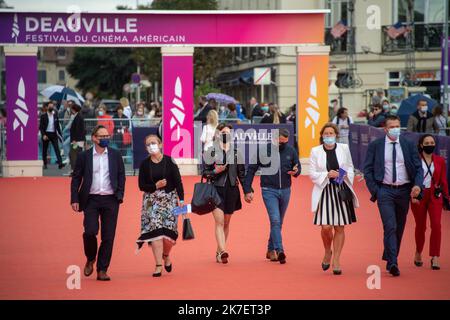 ©PHOTOPQR/Ouest FRANCE/Daniel FOURAY ; Deauville . 14 . ; 10/09/2021 ; 47E Festival du cinéma américain de Deauville . Ambiance . Public . Photo Daniel Fouray . - 2021/09/10. Festival américain du film de Deauville. Banque D'Images