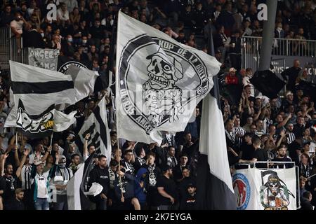 Jerez Gonzalez / IP3. Ligue française un match de football entre Angers SCO et Olympique de Marseille au stade Raymond KOPA à Angers, France. 22 septembre, 2021. Banque D'Images