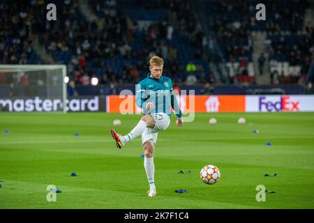 ©Denis TRASFI/MAXPPP - (C) Denis TRASFI / MAXPPP - à Boulogne-Billancourt au Parc des Princes le 28-09-2021 - UEFA Ligue des champions, phase de Groupe - Paris Saint Germain - Manchester United - Fred Banque D'Images